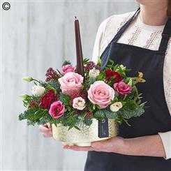 Christmas candle arrangement