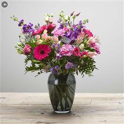Lush Valentines Bouquet in a vase