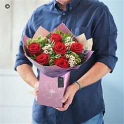 6 Red Roses Gift Box 